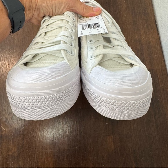 Adidas Originals Nizza Platform Women Size 8.5 Shoes White Sneakers New w/Tags - Picture 5 of 14